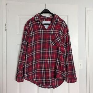 Garage Red and Blue Plaid Shirt